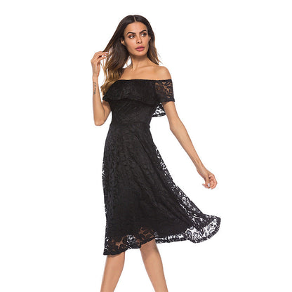 Cosybreezee - Abigail Stylish Lace Formal Dress with Scalloped Detail