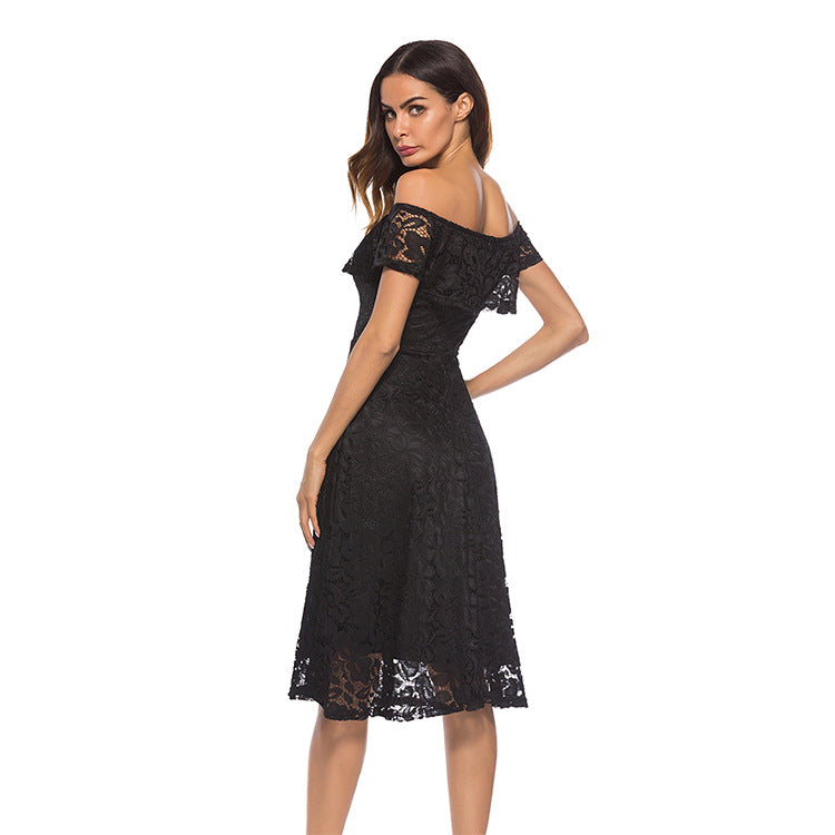 Cosybreezee - Abigail Stylish Lace Formal Dress with Scalloped Detail