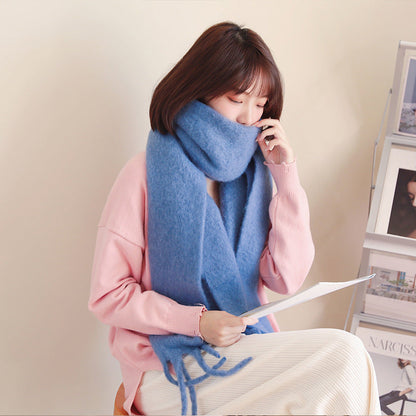 Soft Warm Cozy Elegant Trendy Classic Comfortable Knitted Scarf