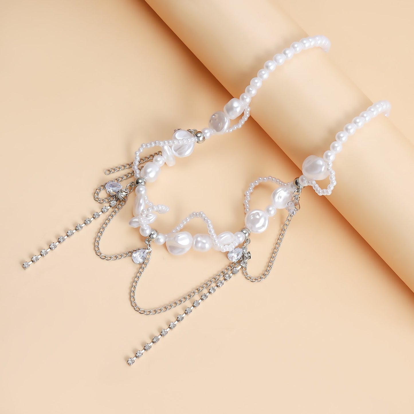 Sweet Cool Irregular Faux Pearl Necklace