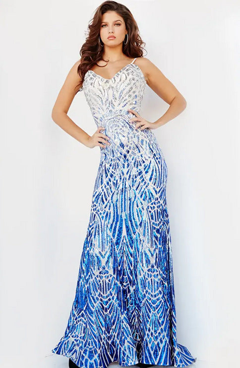 Sequin Backless Sexy Party Dress