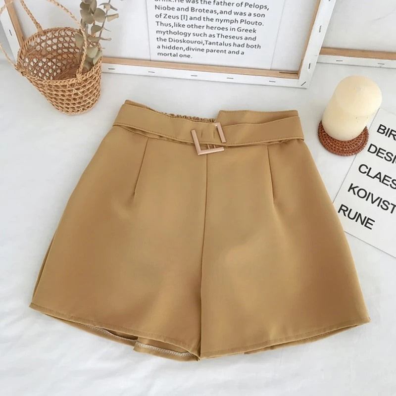 Cosybreezee - Women's Mini High Elastic Waist Shorts