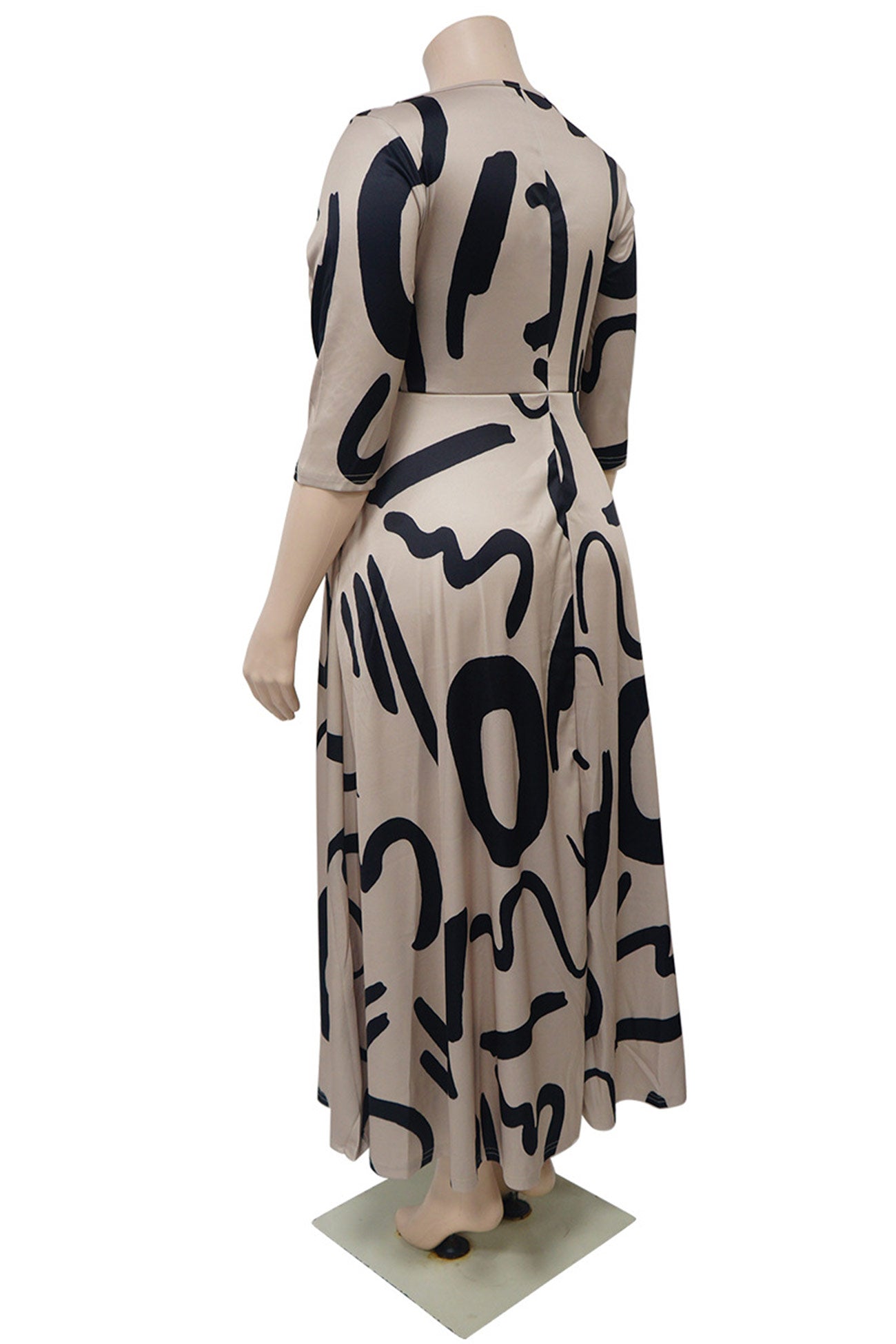 Tie-waist Dress with Print