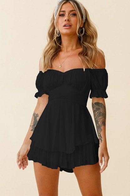 Boho Off Stylish Shoulder Romper