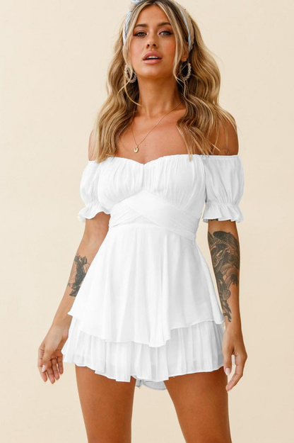 Boho Off Stylish Shoulder Romper