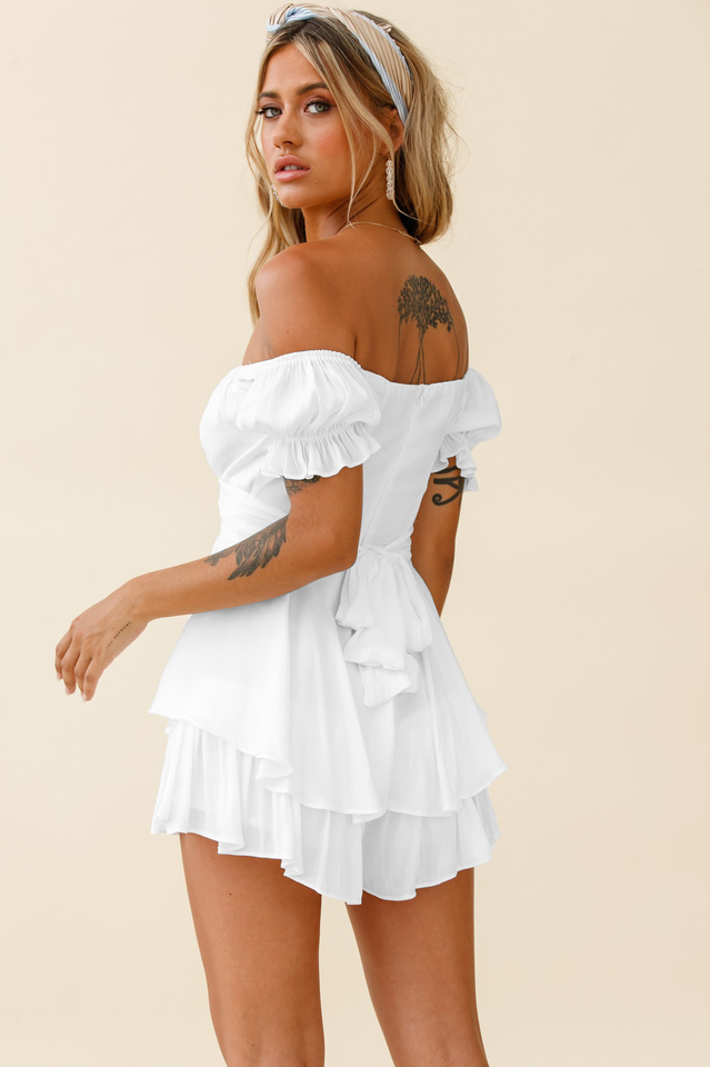 Boho Off Stylish Shoulder Romper