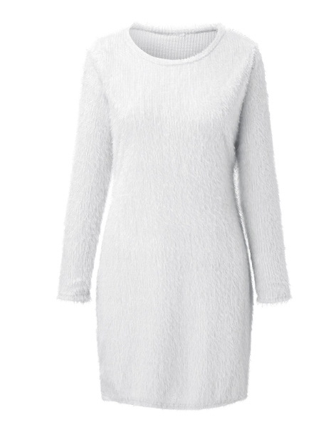 Autumn Winter Knit Dress with Turtleneck and Long Sleeves