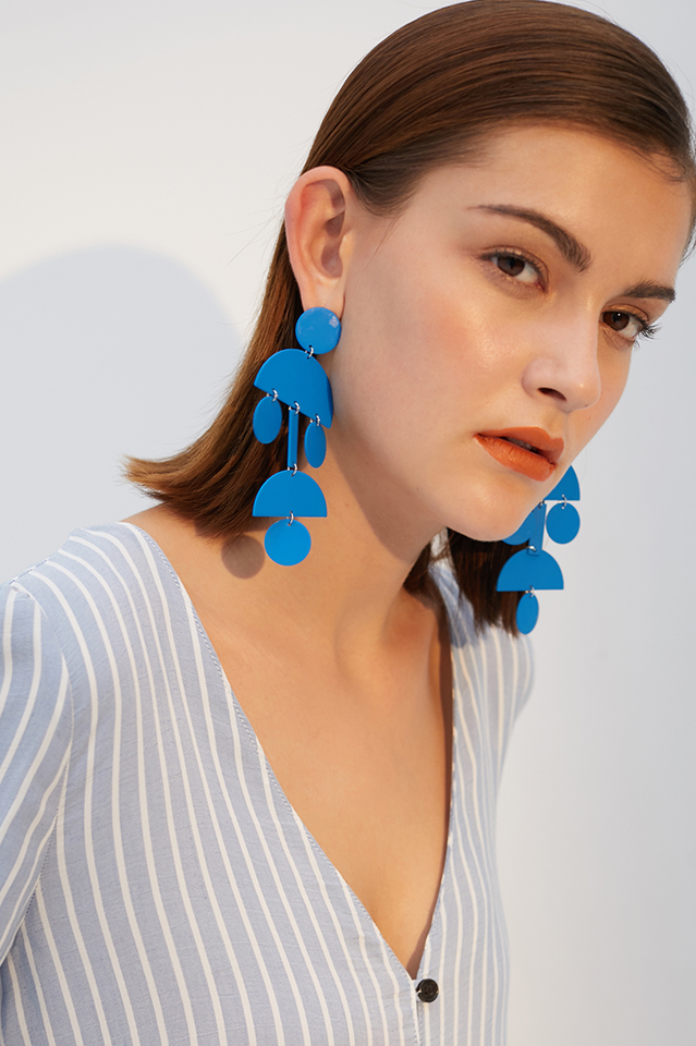 Acrylic Geometric Stylish Long Earrings