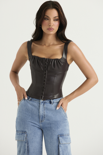 Bitter Elegant Chocolate Corset