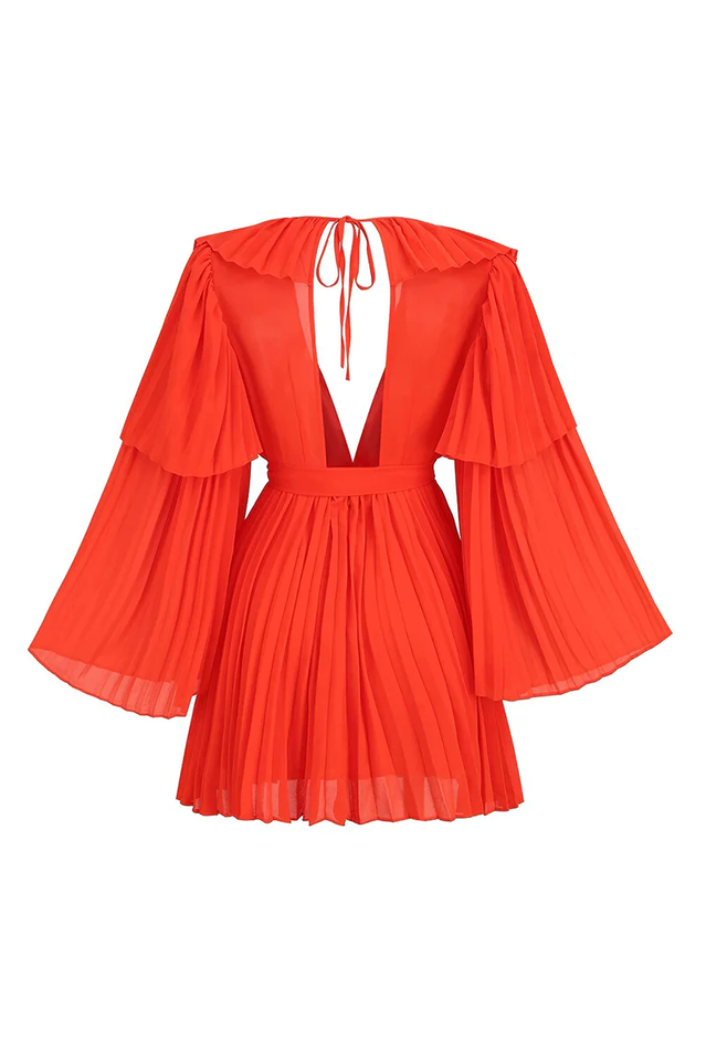 Alexandra Pleated Stylish Mini Dress