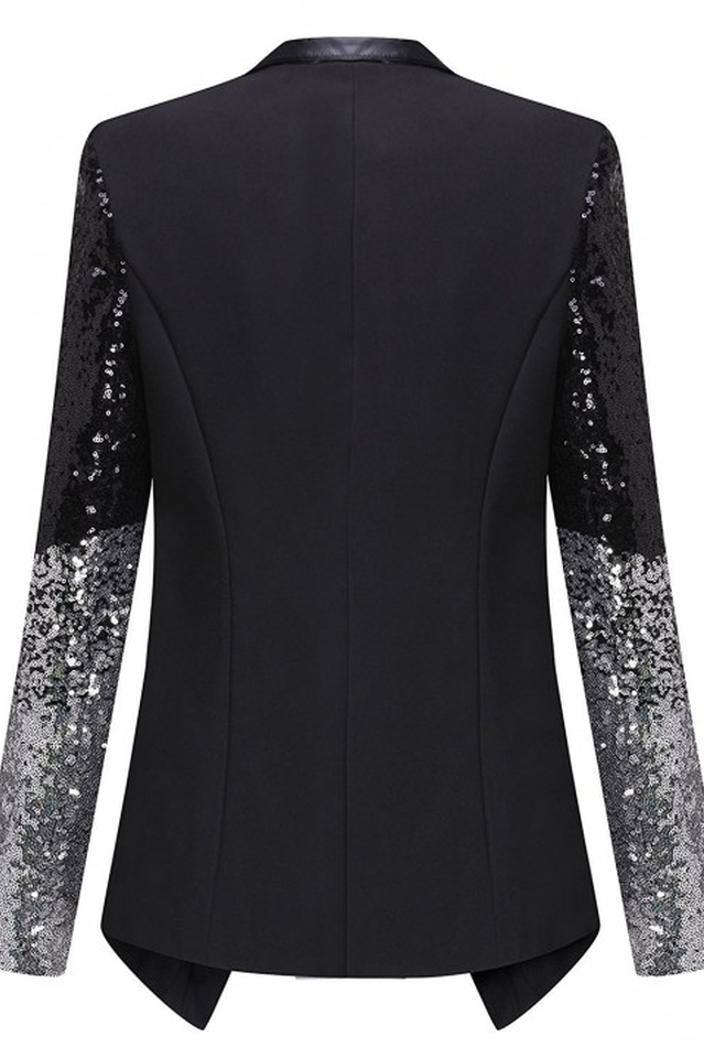 Blazer With Stylish Sequins Sleeve