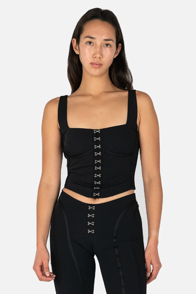 Black Lara Stylish Corset Top