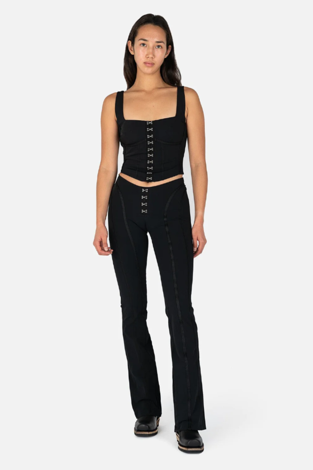 Black Lara Stylish Corset Top