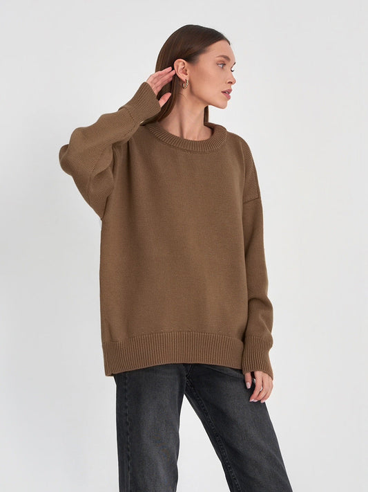 Tina O Neck Oversized Casual Women Sweater