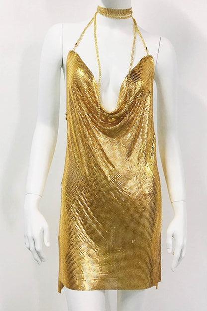 Sparkling Rhinestone Cami Dress