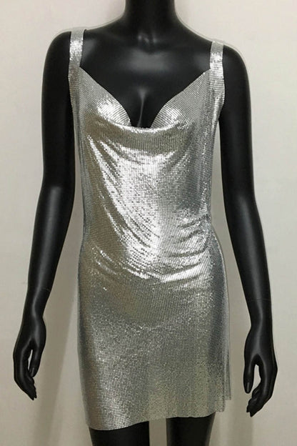 Sparkling Rhinestone Cami Dress