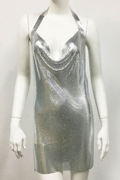 Sparkling Rhinestone Cami Dress