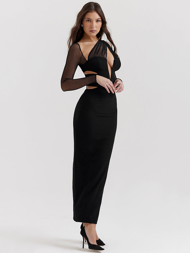 Beatrice Hollow Out Bodycon Sexy Maxi Dress