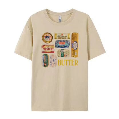 Retro Butter Stylish Graphic T-Shirt