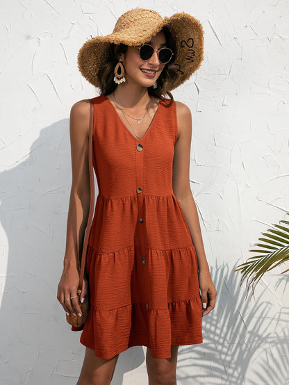 V-Neck Boho Beach Sexy Dresses