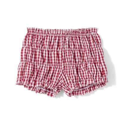 Cosybreezee - Sweetheart Plaid Ruffle Shorts