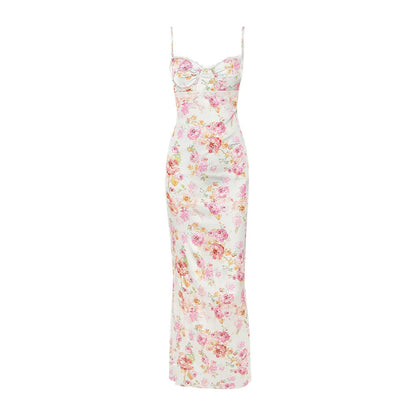 Agness Floral Stylish Maxi Bodycon Dress