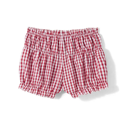 Cosybreezee - Sweetheart Plaid Ruffle Shorts