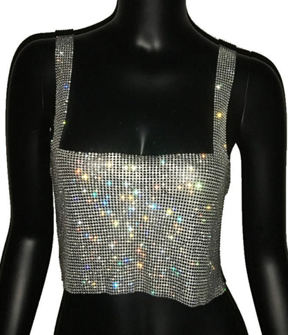 WENDY TOP WITH RHINESTONES