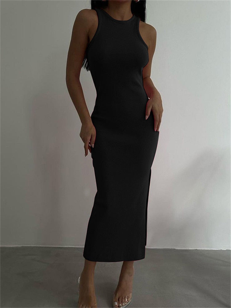 Black V Neck Off Modern Shoulder Backless Fold Dress