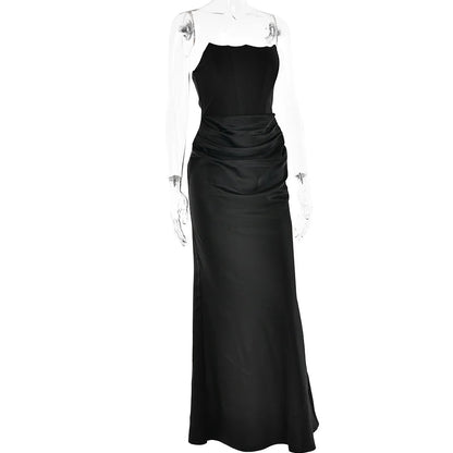 Satin Corset Stylish Maxi Dress