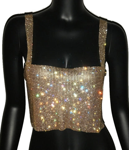 WENDY TOP WITH RHINESTONES