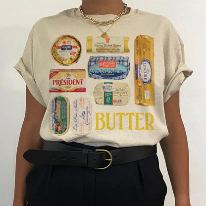 Retro Butter Stylish Graphic T-Shirt