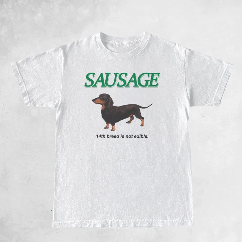 Sausage Dog Stylish Print T Shirt