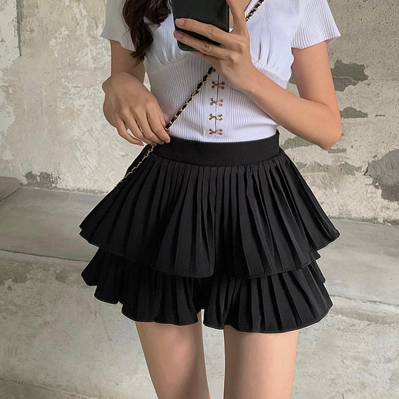 Ruffles Layered Stylish Mini Skort