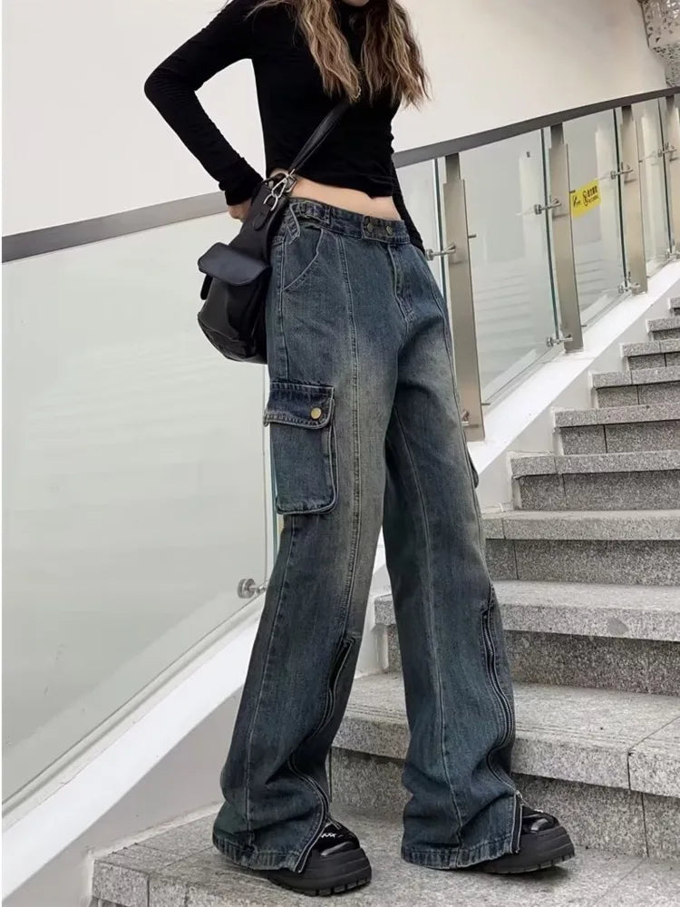 Summer Thin Style New High Waisted Skinny Horseshoe Small Flared Straight Leg Jean