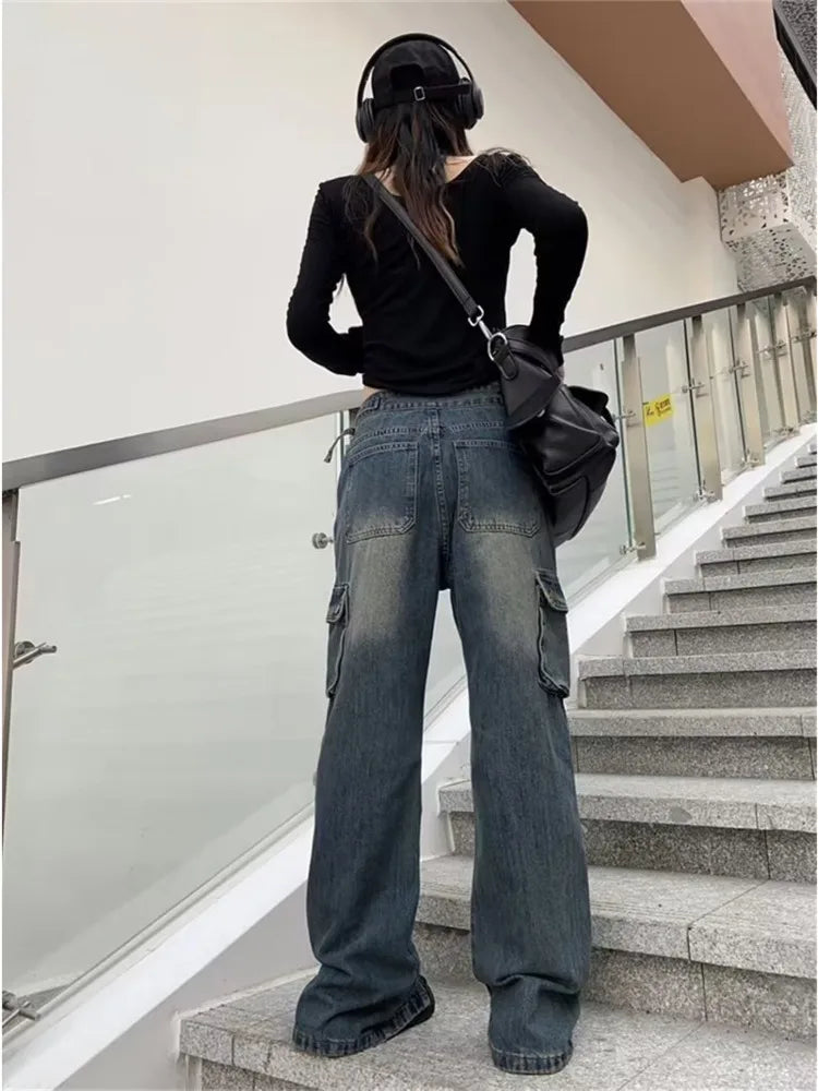 Summer Thin Style New High Waisted Skinny Horseshoe Small Flared Straight Leg Jean