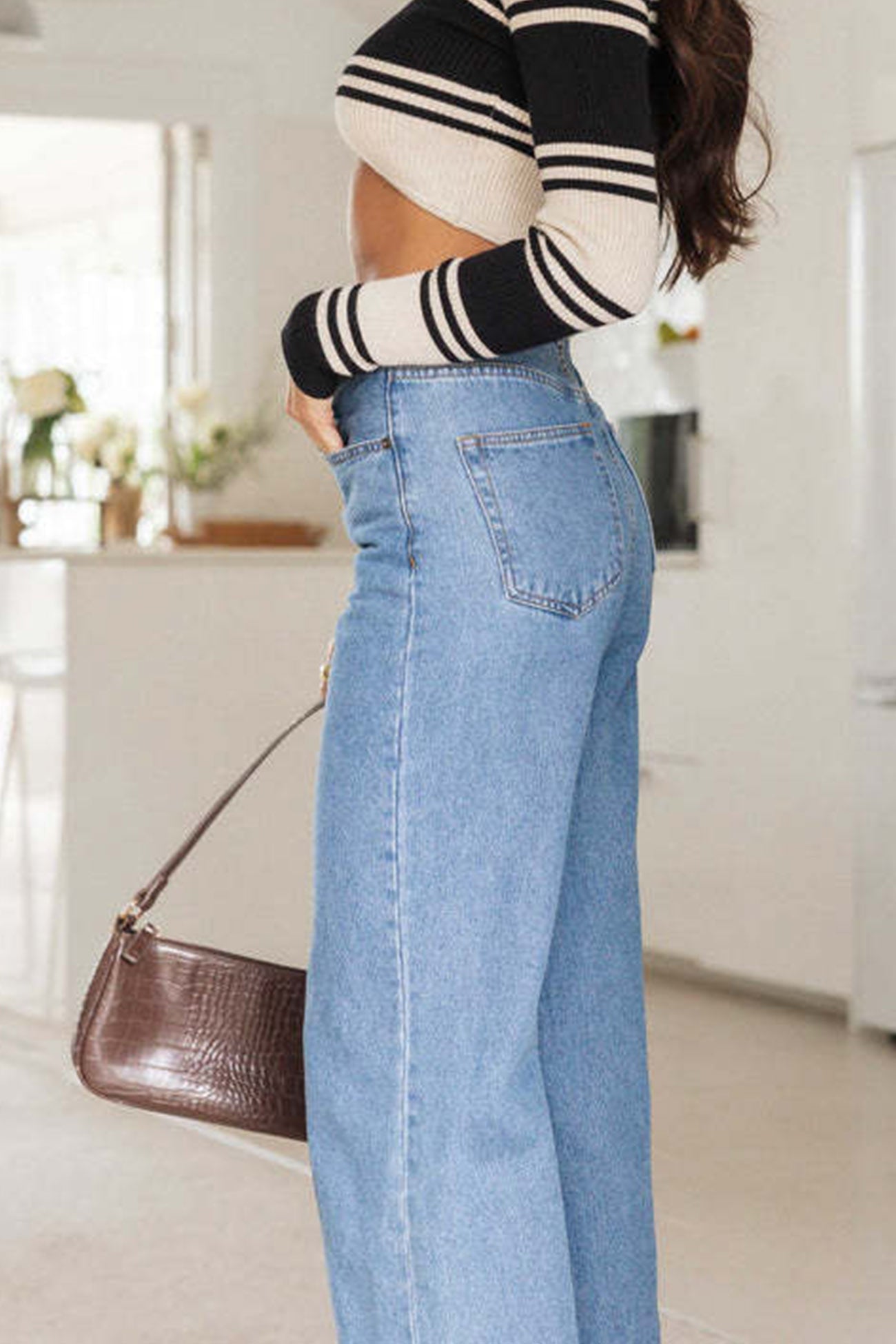 Rise High Wide-leg Jeans