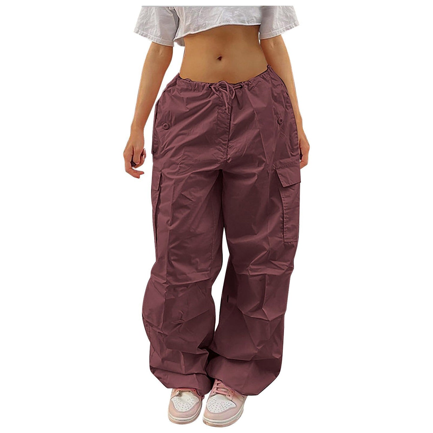 Straight Wide Leg Loose Trousers Cargo Pants