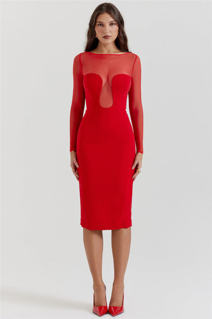 Tanya Strapless Sexy Midi Dress