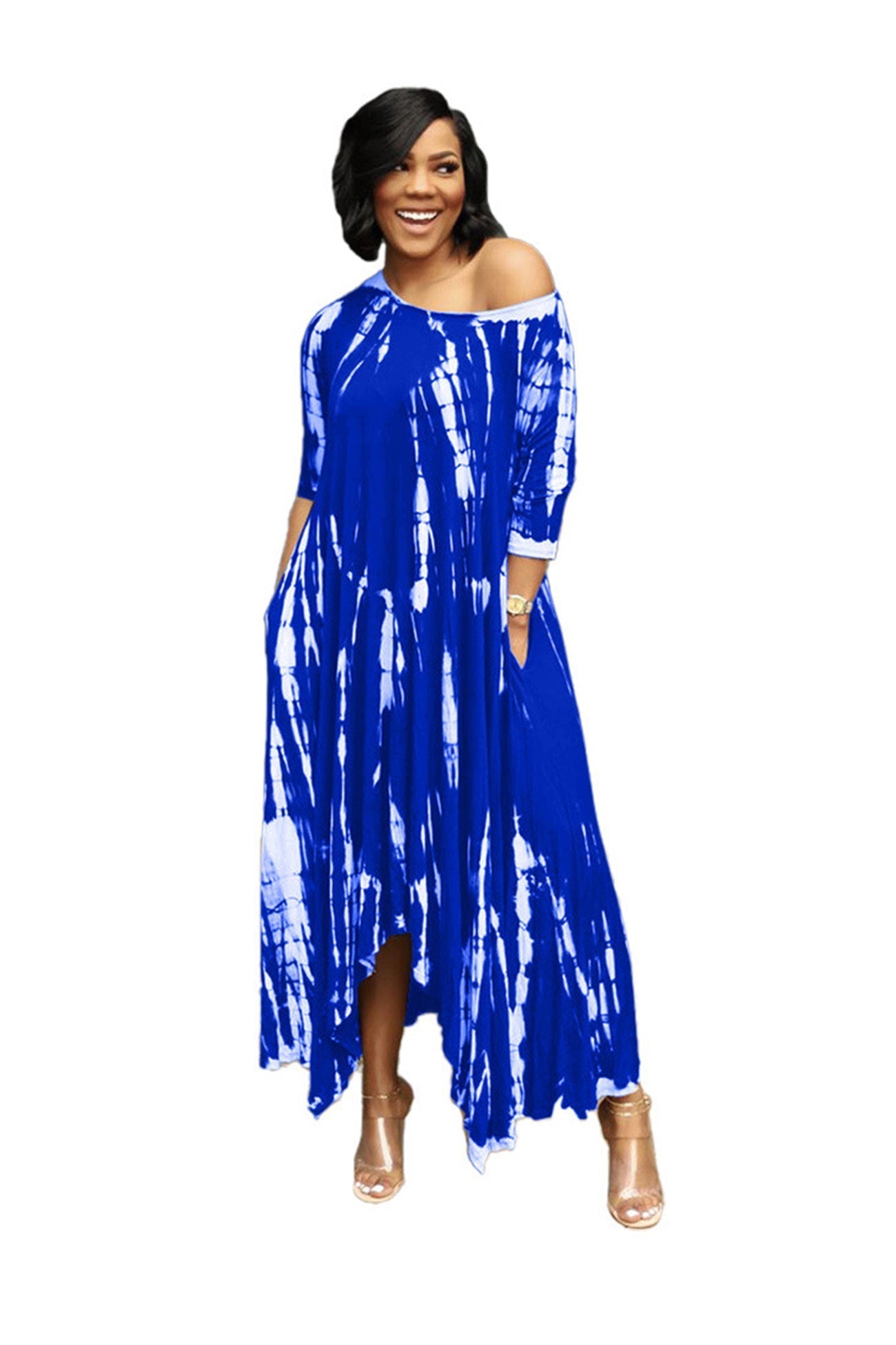 Tie-dyed Drop Shoulder Dress