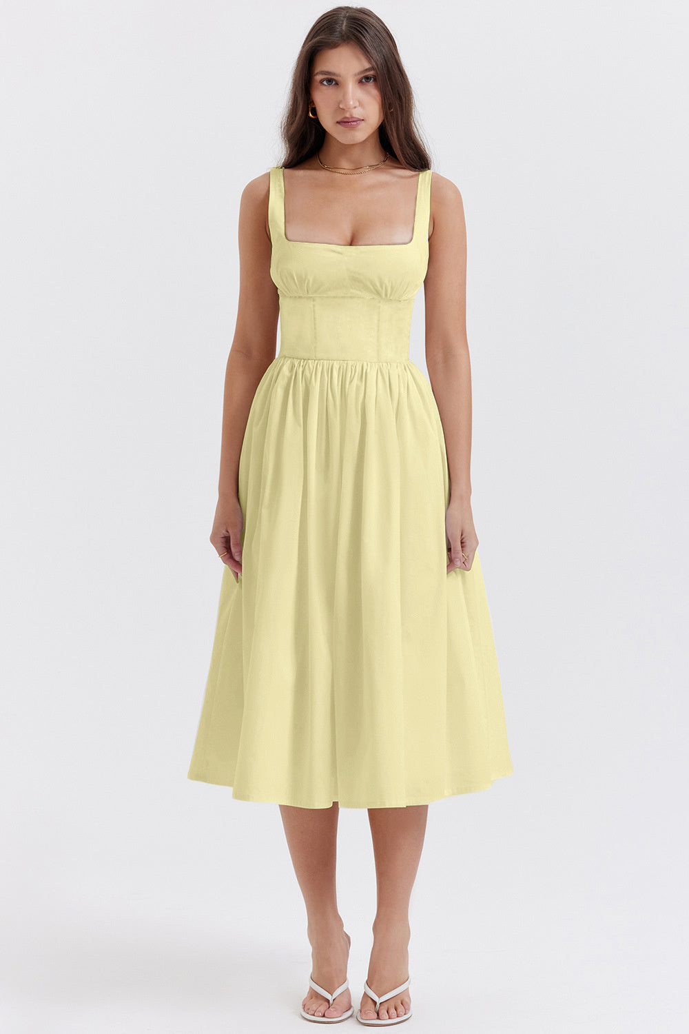 Mandy Summer Backless Midi Dress