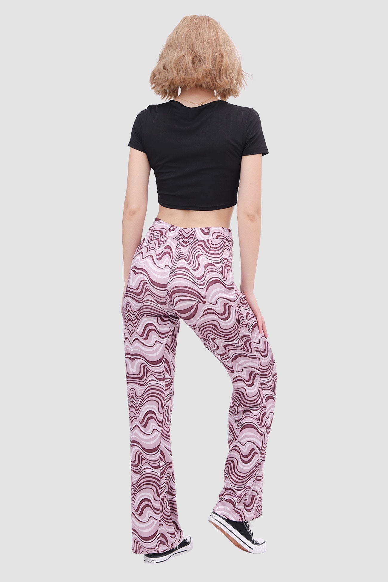 Yoga Water Pants Flared with Ripple Design