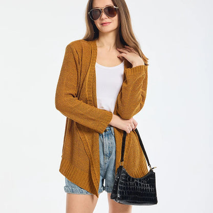 Summer Cozy Mesh Open Front Long Sleeve Comfortable Thin Fashionable Cardigan Sweater