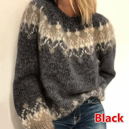 Eva Print Knitted Women Sweater