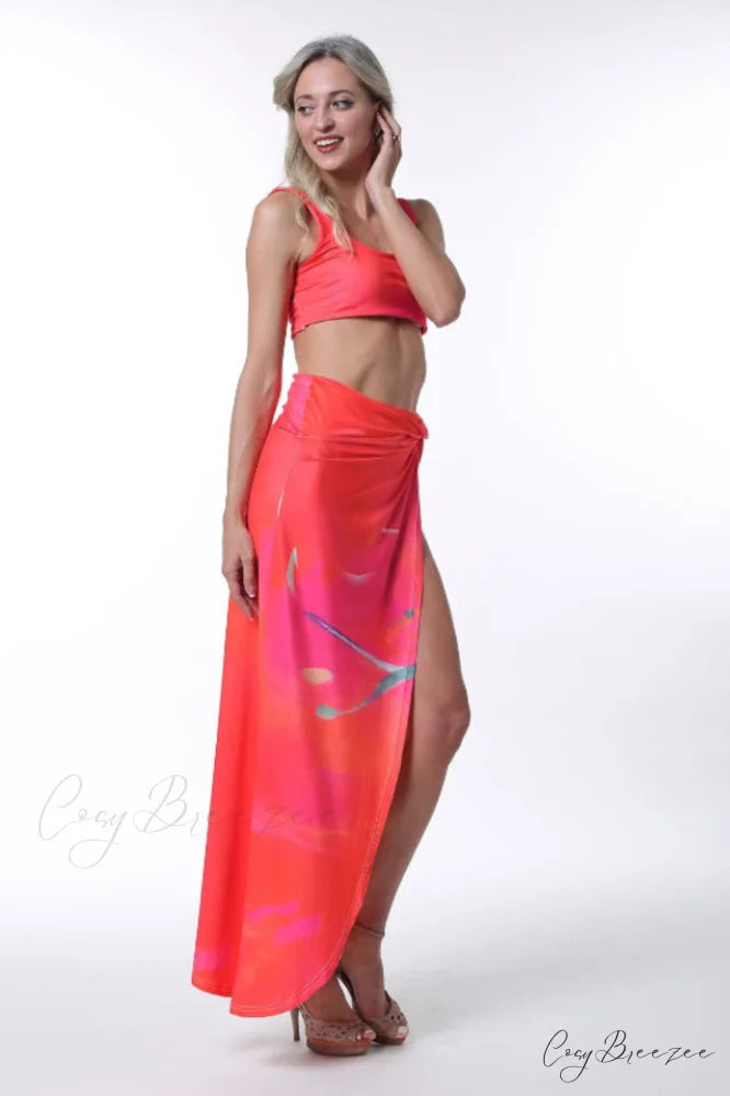 A In Girls Charming Cover Up Set