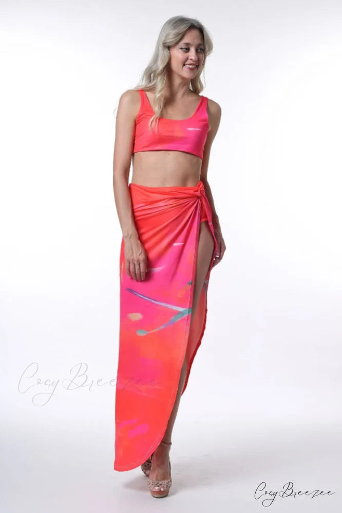 A In Girls Charming Cover Up Set