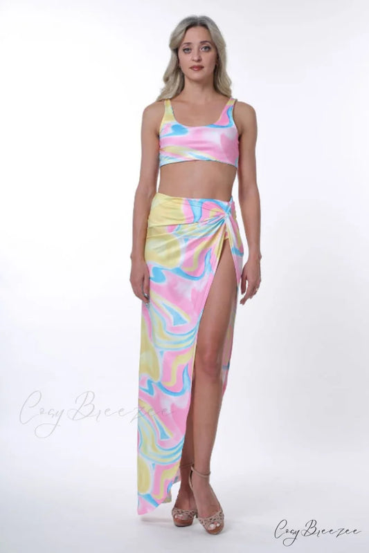 A In Girls Charming Cover Up Set S / 1#