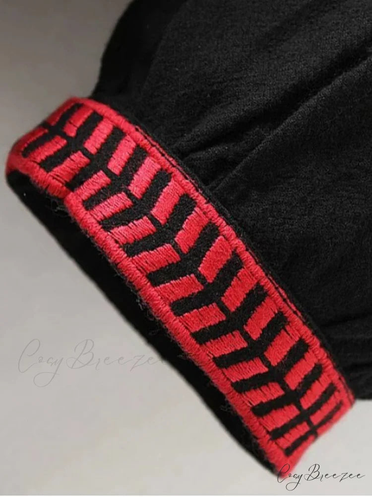 A Line Embroidered Tunic Dress