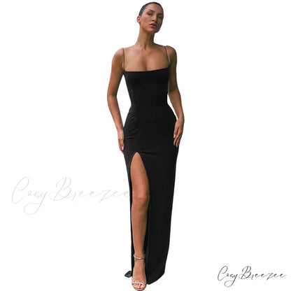 A Stylish Stylish Twist Midi Dress BLACK / S