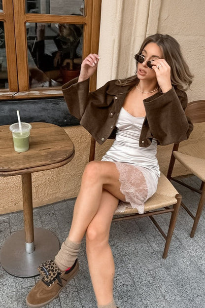 Vintage Corduroy Button Jacket